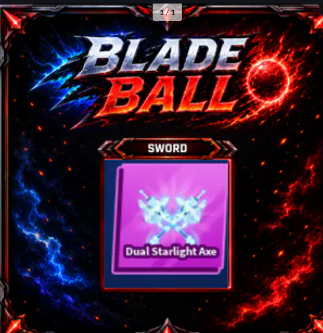 [ Limited Sword ] Dual Starlight Axe | FAST DELIVERY✅