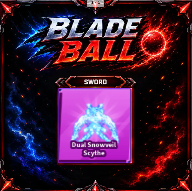 [ Limited Sword ] Dual Snowveil Scythe | FAST DELIVERY✅