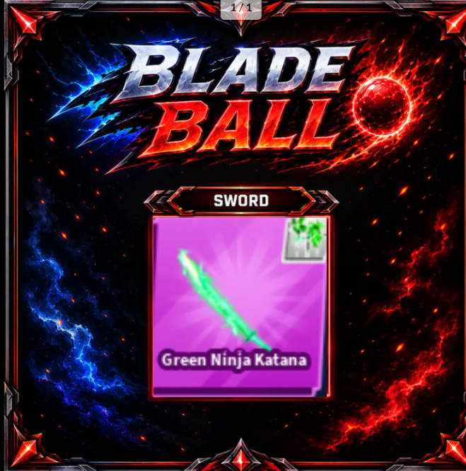 [ Limited Sword ] Green Ninja Katana w Finisher | FAST DELIVERY✅