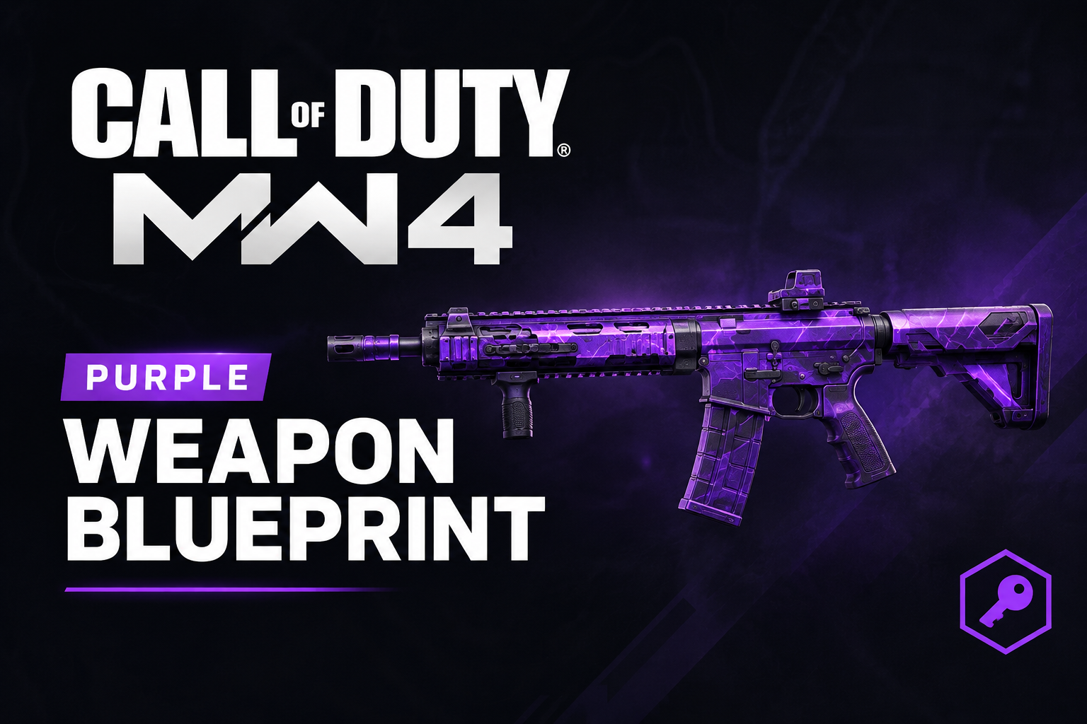 MW4 Blurple Weapon Blueprint Key 🟪 All Platforms | Instant Digital Delivery