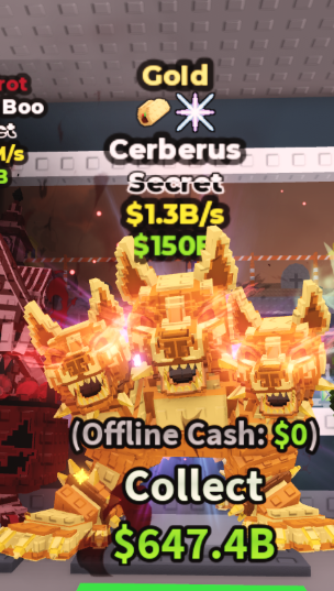 GOLD CERBERUS 1.3B/S (TACO, DISCO) #C2VL9P