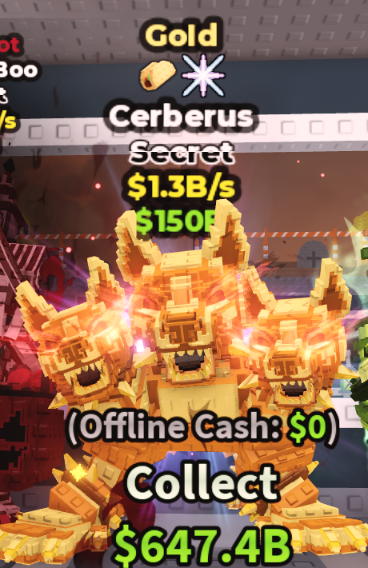 GOLD CERBERUS 1.3B/S (TACO, DISCO) #C2VL9P