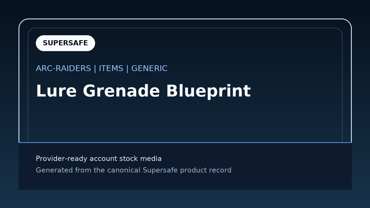 Lure Grenade Blueprint