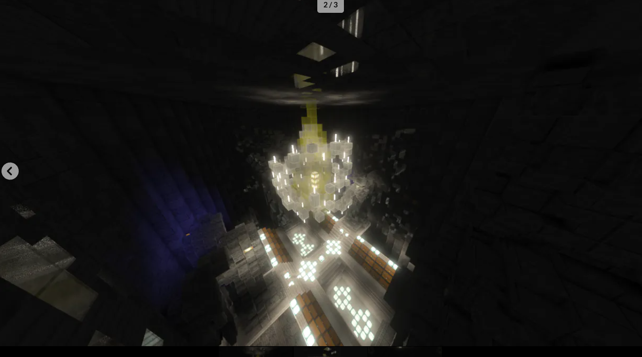 🏰 THE MOST UNSTOPPABLE DARK VAULT BASE! 💎 Underground Stash, Giant Chandelier & Deepslate Fortress