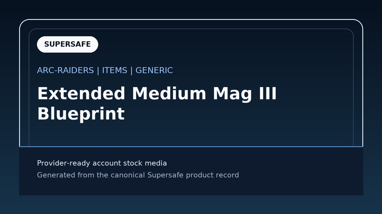 Extended Medium Mag III Blueprint