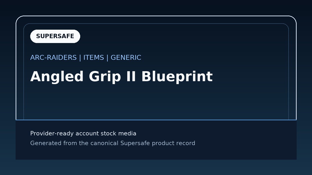 Angled Grip II Blueprint
