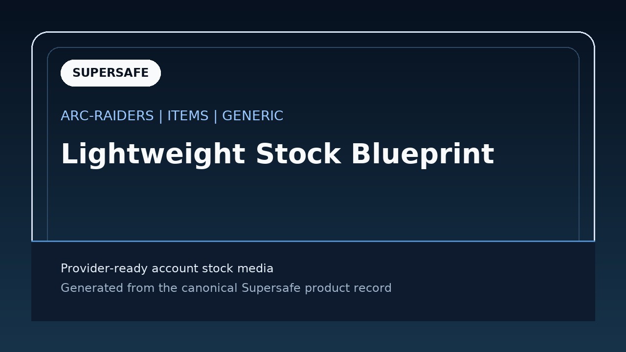 Lightweight Stock Blueprint