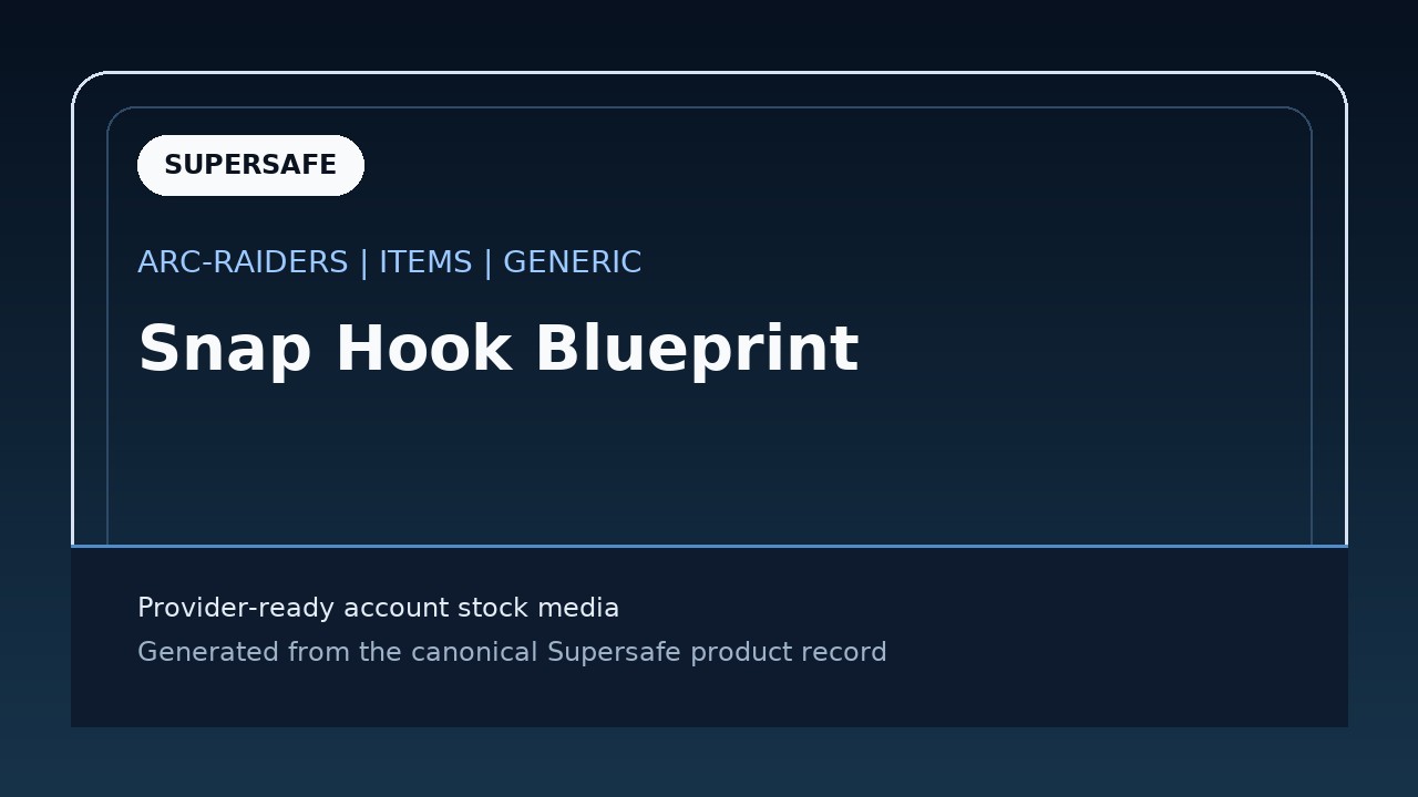 Snap Hook Blueprint