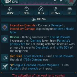⭐[MODDED] L70 PARASITE (FIRE CONVERT) - 12M DPS - 98% ACCURACY - 20.3/s FIRE RATE - 0.3s RELOAD - STICKY GYROJETS⭐