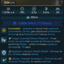 ⭐[MODDED] L70 SWAN SONG (SHOCK) - 15M DPS - 78% ACCURACY - 3.0/s FIRE RATE - 0.5s RELOAD - 4 PROJECTILES - RICOCHET - STICKY GYROJETS⭐