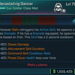 ⭐[MODDED] L70 RAFA (EXO-SOLDIER) ALL IN ONE CLASS MOD - MAX ALL RAFA SKILLS - OVER 30 MODDED PERKS AND STATS⭐