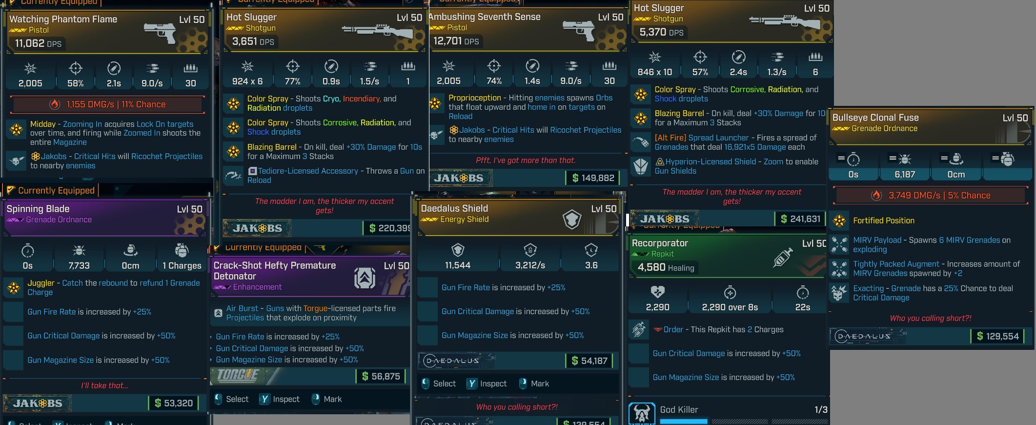 Borderlands 4 - Any-Class Modded Build - Assorted Equipment Set