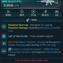 ⭐[MODDED] L70 CROW-SOURCED (CORROSIVE) - 9,963K DPS - 95% ACCURACY - 16.2/s FIRE RATE - 0.5s RELOAD⭐