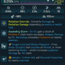 ⭐[MODDED] L70 GOMIE (RADIATION CONVERT) - 8,012K DPS - 98% ACCURACY - 11.5/s FIRE RATE - 0.6s RELOAD - RICOCHET - STICKY GYROJETS⭐