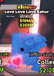 ✨ 10M/s 🌈 Rainbow Love Love Love Sahur Secret | Steal A Brainrot ⚡ FAST DELIVERY⚡