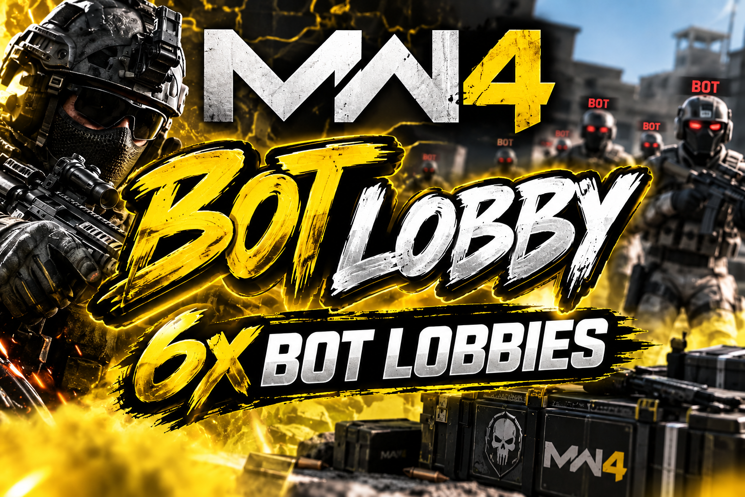 🔥 MW4 Bot Lobby 🔥 6x Bot Lobbies 🔥 XP Boost + Weapon XP