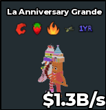 La Anniversary Grande Strawberry Trait 1.3B