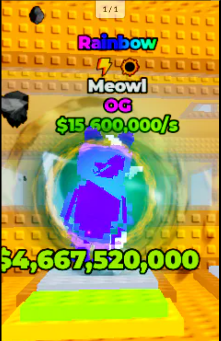 Break a Lucky Block | Rainbow Meowl | 15m/s | FAST DELIVERY 🚚