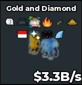 BS16295 Gold and Diamond Instant Delivery 3.3B/s