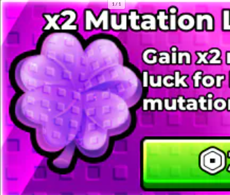 x2 Mutation Luck=315R