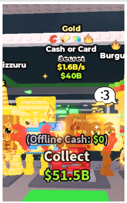 GOLD CASH OR CARD 1.6B/S (CRAB ,TACO ,FIRE)
