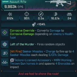 ⭐[MODDED] L70 HANDCANNON (CORROSIVE) - 9,933K DPS - 77% ACCURACY - 0.4s RELOAD - RICOCHET⭐