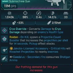 ⭐[MODDED] L70 RAIDEN (FIRE) - 11M DPS - 98% ACCURACY - 14.2/s FIRE RATE - 0.4s RELOAD - RICOCHET⭐