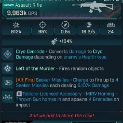 ⭐[MODDED] L70 CROW-SOURCED (FIRE) - 9,963K DPS - 95% ACCURACY - 16.2/s FIRE RATE - 0.5s RELOAD⭐