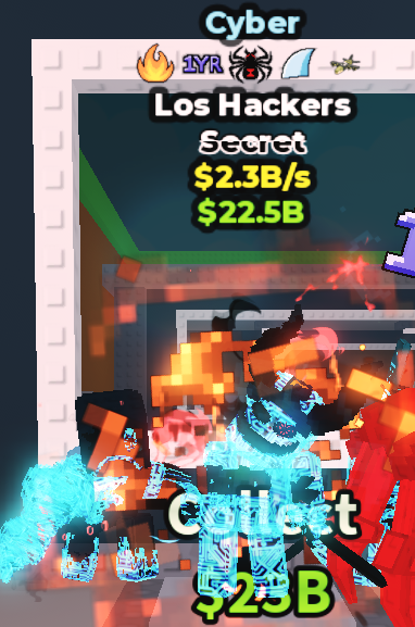 CYBER LOS HACKERS 2.3B/S (FIRE, 1YR,SPIDER,SHARK)