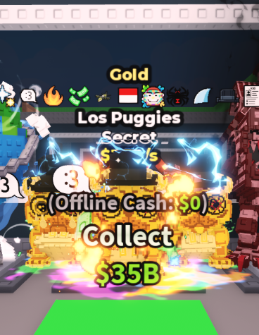 GOLD LOS PUGGIES 1.7B/S (JOB, MONEU, COMET, :3, FIRE, EXPLOSIVE, INDO, PAINT, SPIDER, SHARK, MATTEO) #A3VK7M
