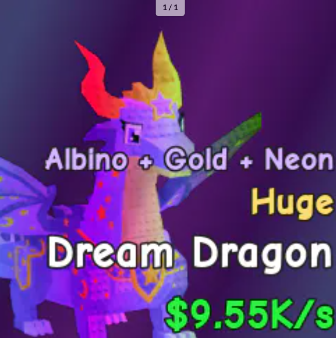 dream dragon huge neon lvl 0