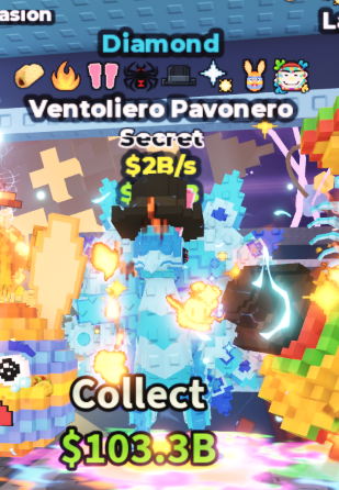 DIAMOND VENTOLIERO PAVONERO 2B/S (TACO, FIRE, BUNNY, SPIDER, ORANGE EGG, PAINT) #N6HF8M