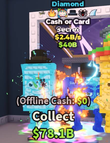 DIAMOND CASH OR CARD 2.4B/S (NUCLEAR, FIRE, PAINT, MATTEO, SPIDER, SHARK) #G9XM4K