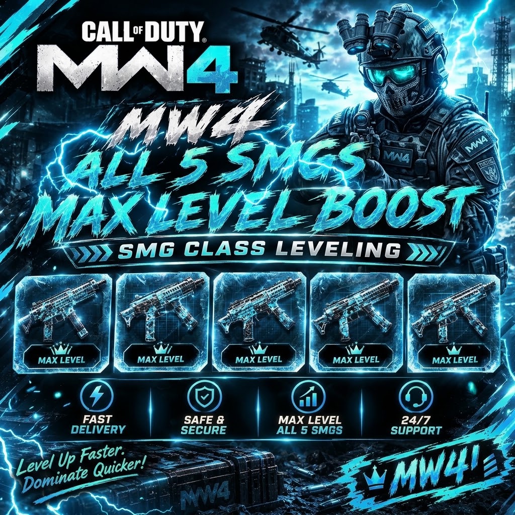⚡ MW4 SMG LEVEL BOOST | ALL 5 SMG's MAX LEVEL ⚡