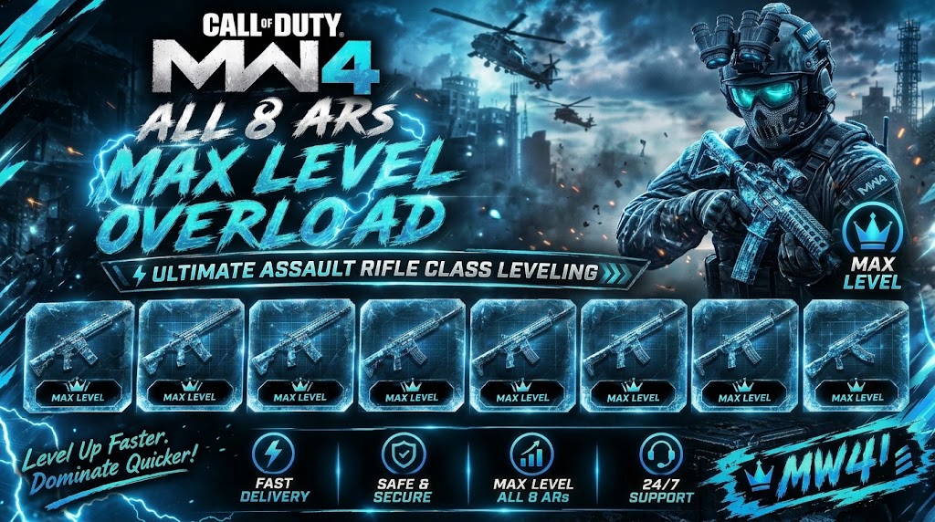 ⚡ MW4  ASSAULT RIFLE LEVEL BOOST | ALL 8 AR MAX LEVEL ⚡