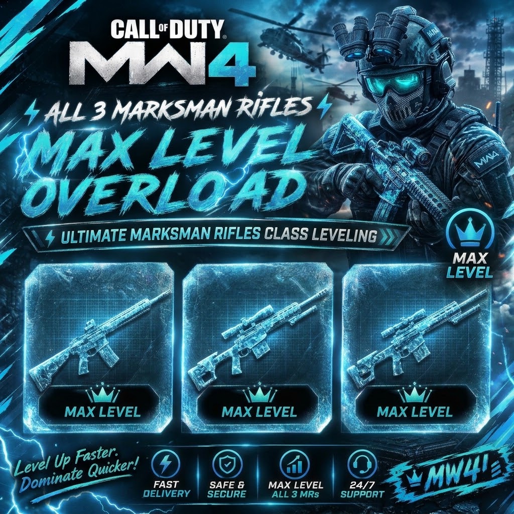 ⚡ MW4 MARKSMAN RIFLE LEVEL BOOST | ALL 3 RIFLES MAX LEVEL ⚡