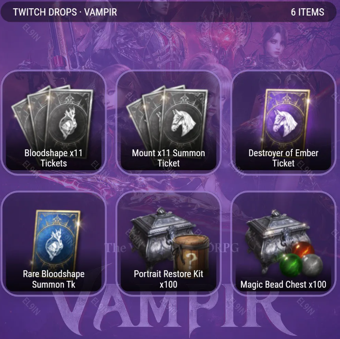 Vampir ⭕ 6 Items