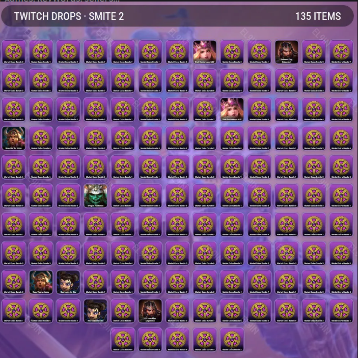 SMITE 2 ✅ 135 Items