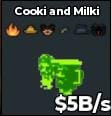 BS16479 cooki and milky with trait (reinder) rare Radioactive 5B/s