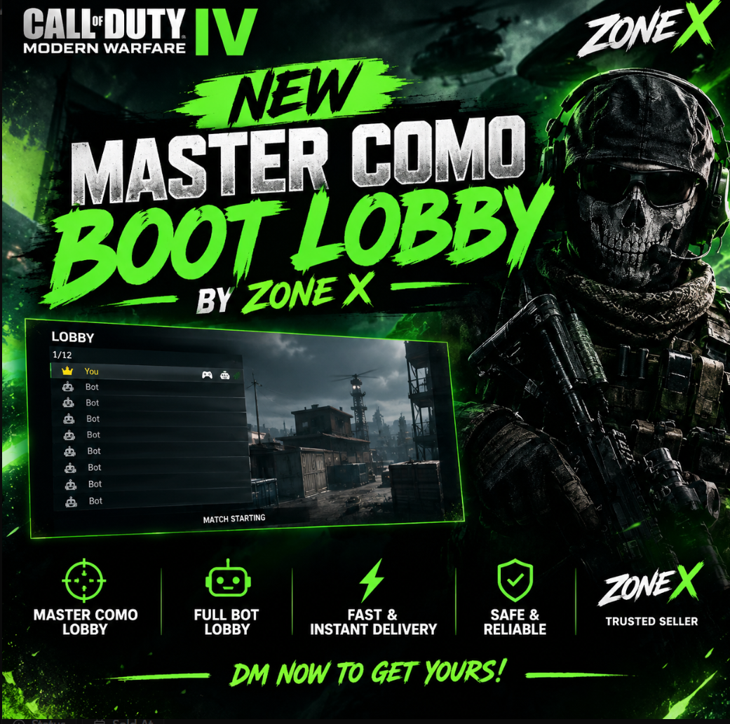 MW4 Bot Lobby - 10 Lobbies | AFK Camo & XP Boost | PS5, Xbox, PC