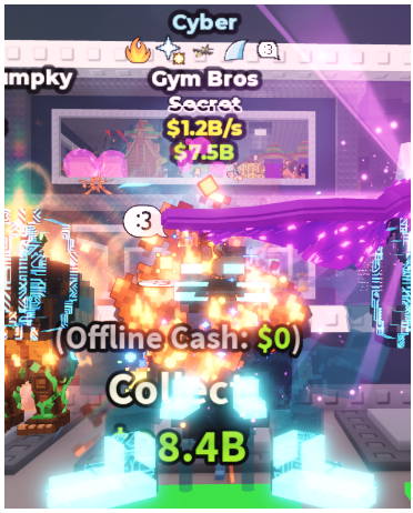 CYBER GYM BROS 1.2B/S (;3, FIRE, COMET, EXPLOSIVE, SHARK) #X8TK3P