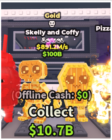 GOLD SKELLY AND COFFY 891.2M/S (SKELETON) #K9TN4M