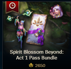 Season 3: Act I Pass Bundle 2650 RP