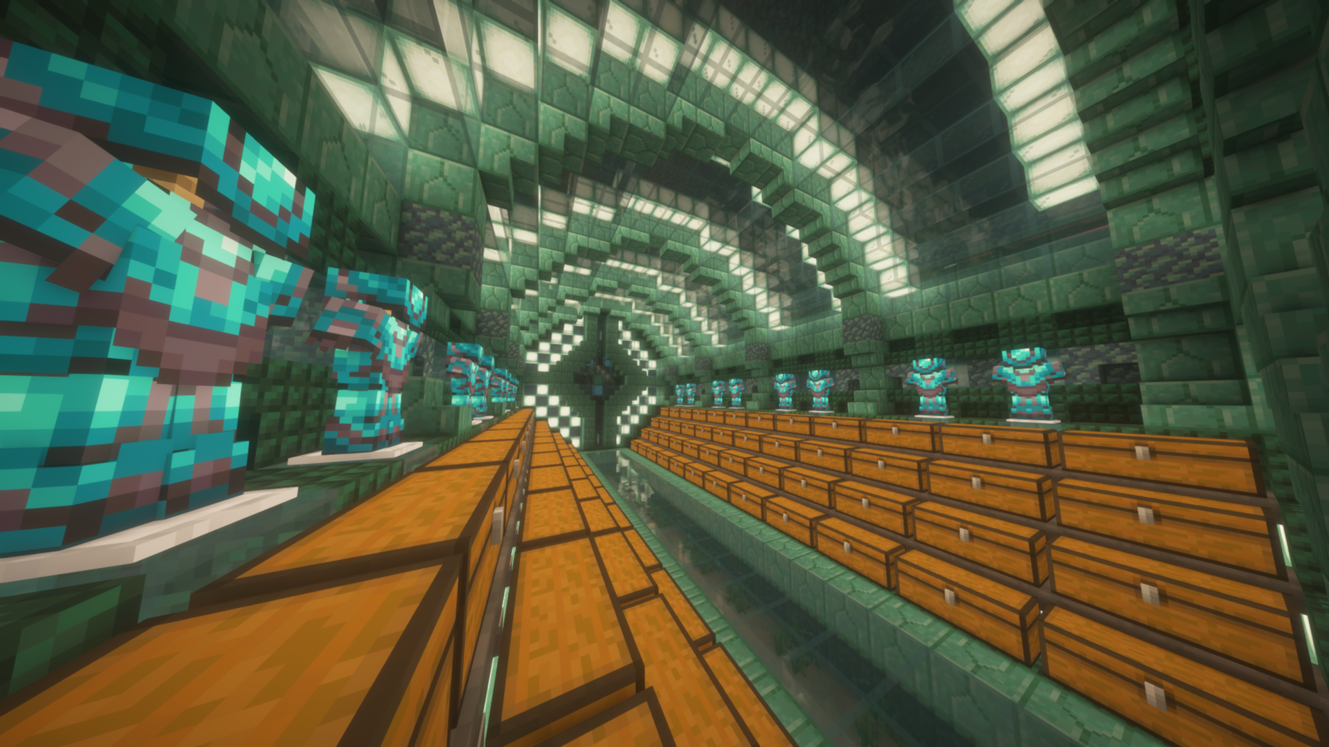 🐬 Ocean-Themed Stash Base | 🔷 Prismarine + Sea Lanterns ✨ | Professional & Secure🔒🌊