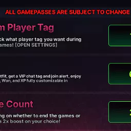 Ink Game - custom player Tag+vip+2 X vote+Glass Manufacturer vision[1742R]