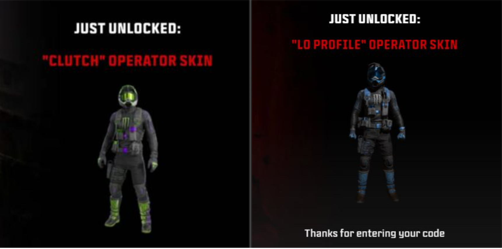 Monster Energy Clutch 🧢 OPERATOR SKIN🧢PC /PS / Xbox