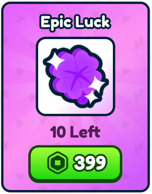 Rebirth Champions: Ultimate > Epic Luck [399R]