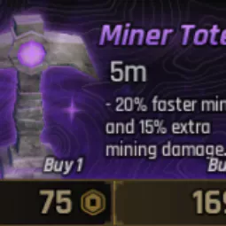 🚀 The Forge > Miner Totem x3 [169R] ⚙️🔥