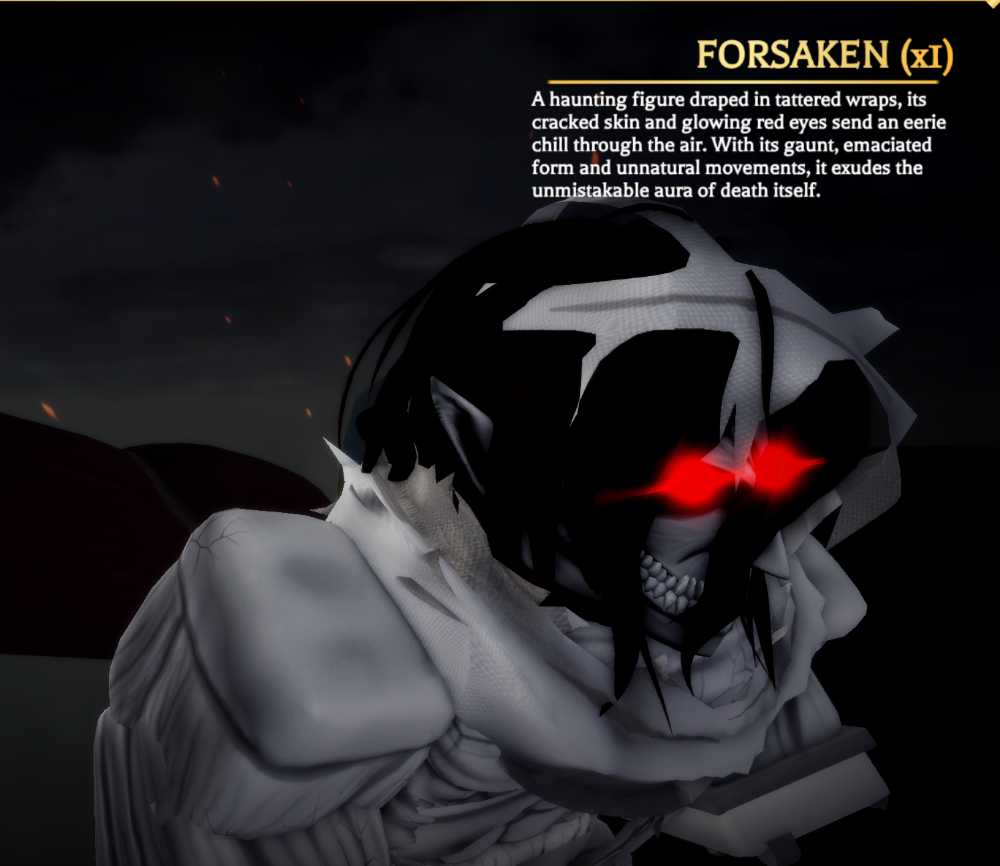 Forsaken Skin | AOTR | Attack On Titan Revolution | Fast Delivery
