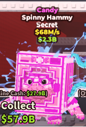 ✨ 68M/s 🍭 Candy Spinny Hammy Secret | Steal A Brainrot ⚡ FAST DELIVERY ⚡